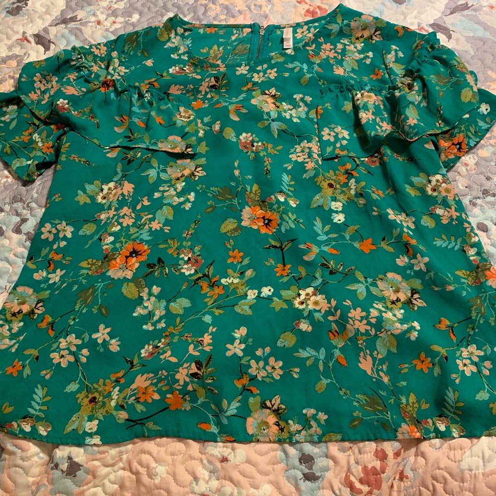 Blouse from target back zipper detail